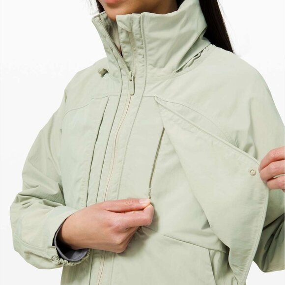 Lululemon Always Effortless Jacket Size 2 Dew Green Full Zip Utility Pockets - Picture 10 of 10